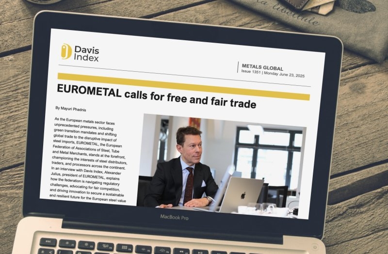 EUROMETAL освещает проблемы сталелитейной промышленности в интервью Davis Index