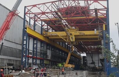На ЧерМК монтируют оборудование нового комплекса отгрузки металла